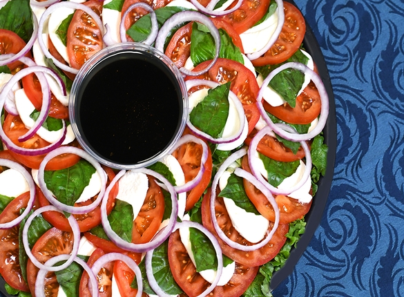 Fresh Mozzarella & Tomato Platter - Item # 31 - Dave's Fresh Marketplace Catering RI